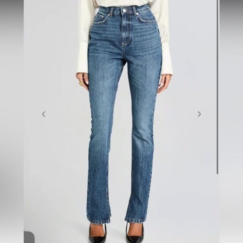 Ser.o.ya Seroya Womens Lafayette Slim Straight Jeans Size 25 x 34 NWT